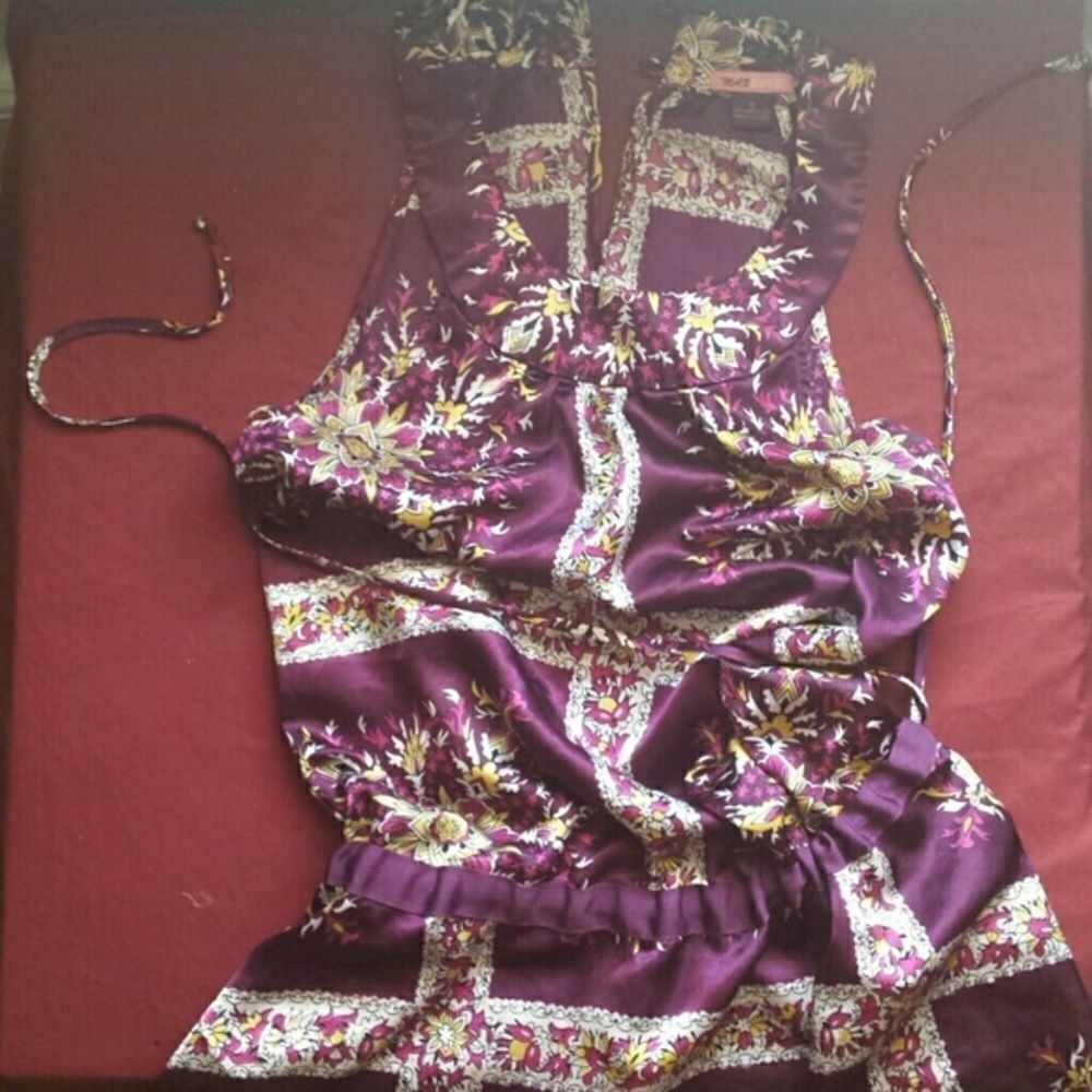 Designer max rave silk dress